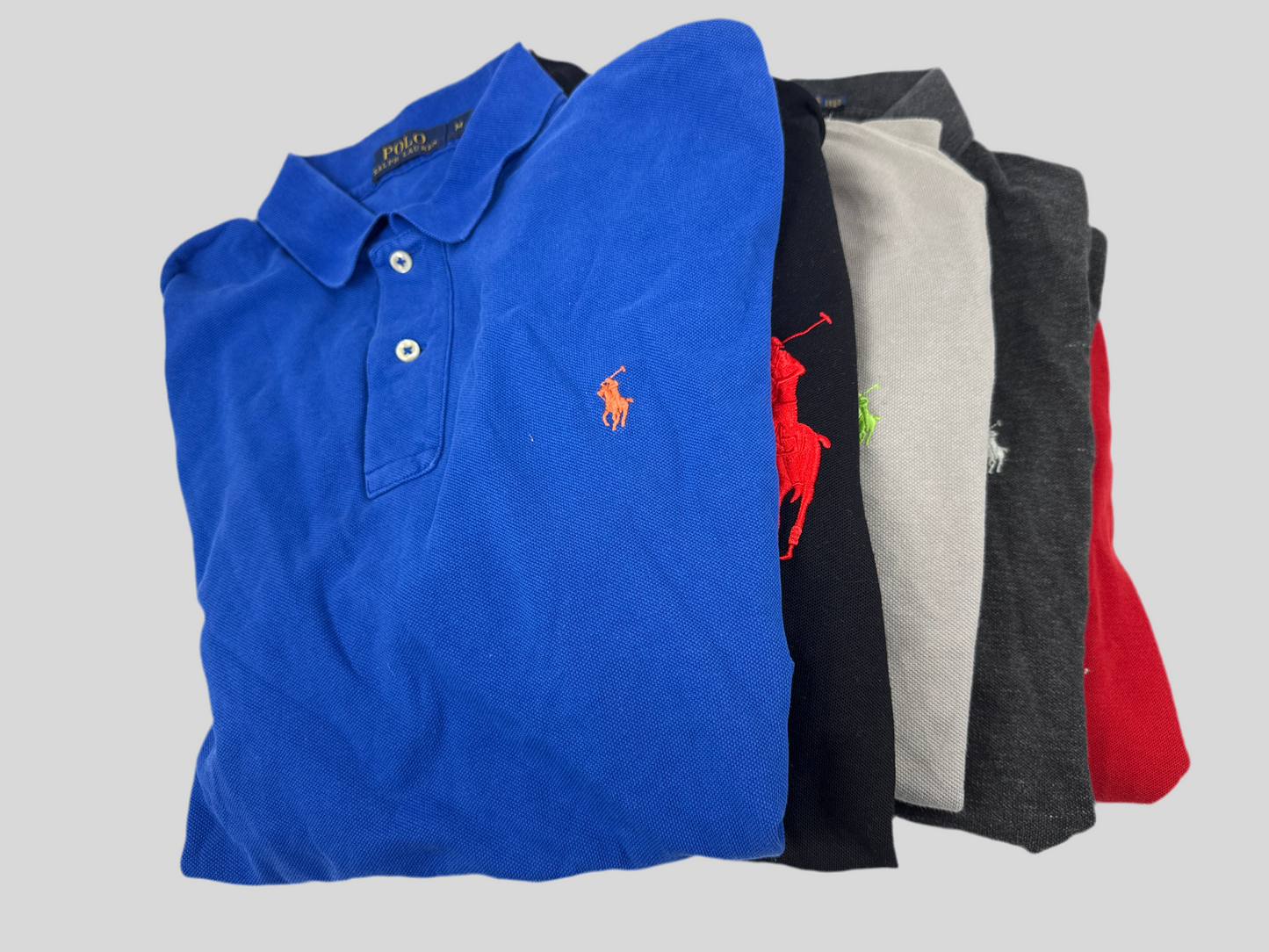 10x Ralph Lauren en Tommy Hilfiger polo’s graad A