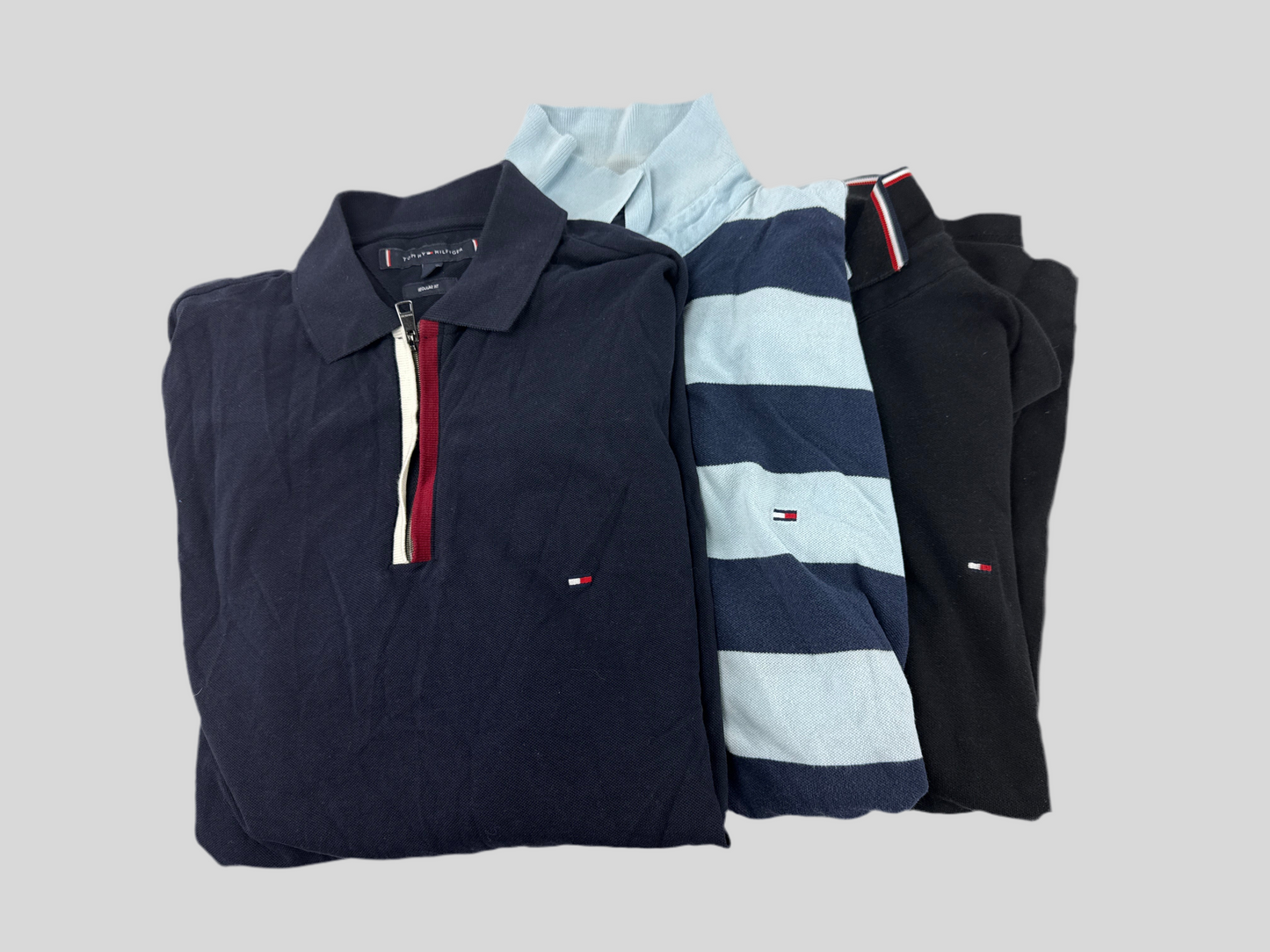 10x Ralph Lauren en Tommy Hilfiger polo’s graad A