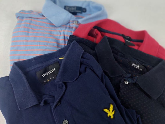 10x polo's Graad A Ralph Lauren, Hugo Boss, Fred Perry, Lyle & Scott