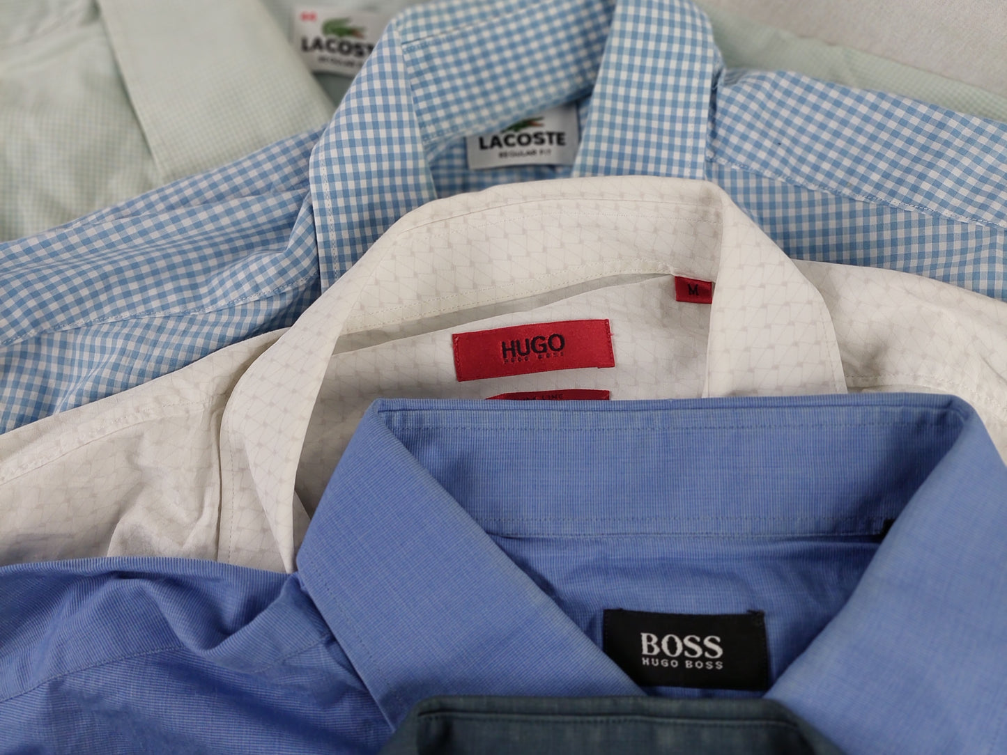 15x overhemden A/B graad Lacoste, Calvin, Boss