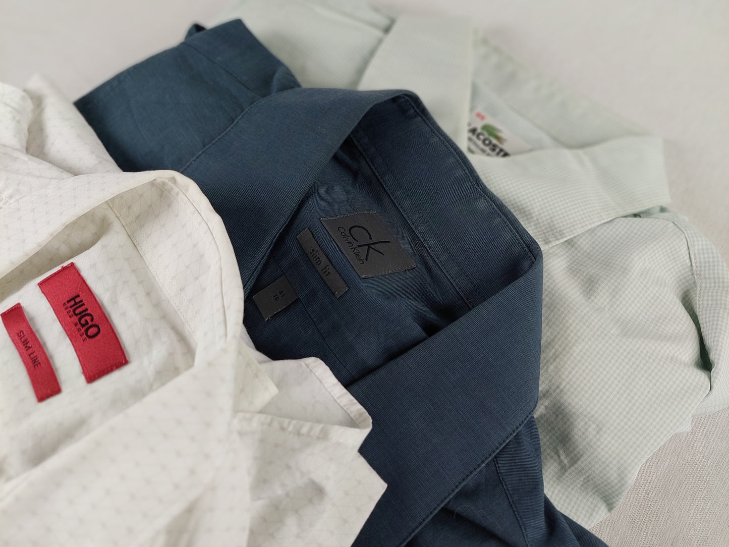 15x overhemden A/B graad Lacoste, Calvin, Boss