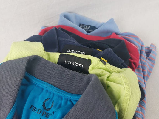 10x polo's Graad A Ralph Lauren, Hugo Boss, Fred Perry, Lyle & Scott